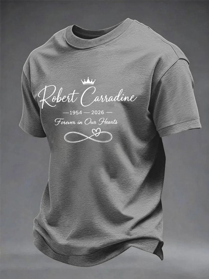 Men's In Loving Memory Actor Printed Casual T-shirt