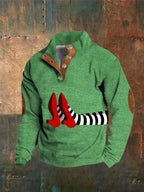 Men's Halloween Stand Collar Sweatshirt