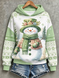 Women's Casual Printed Long-Sleeve Sweatshirt