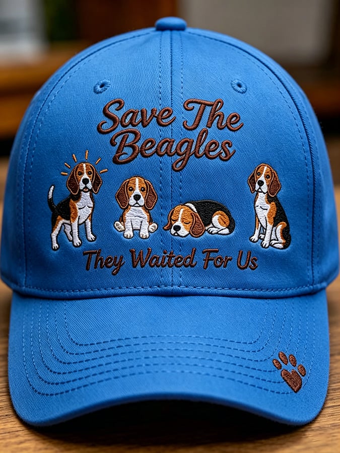Unisex Save The Beagles They Waited For Us  Printed Art Printed Hat