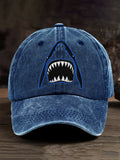Great White Shark Retro Baseball Cap