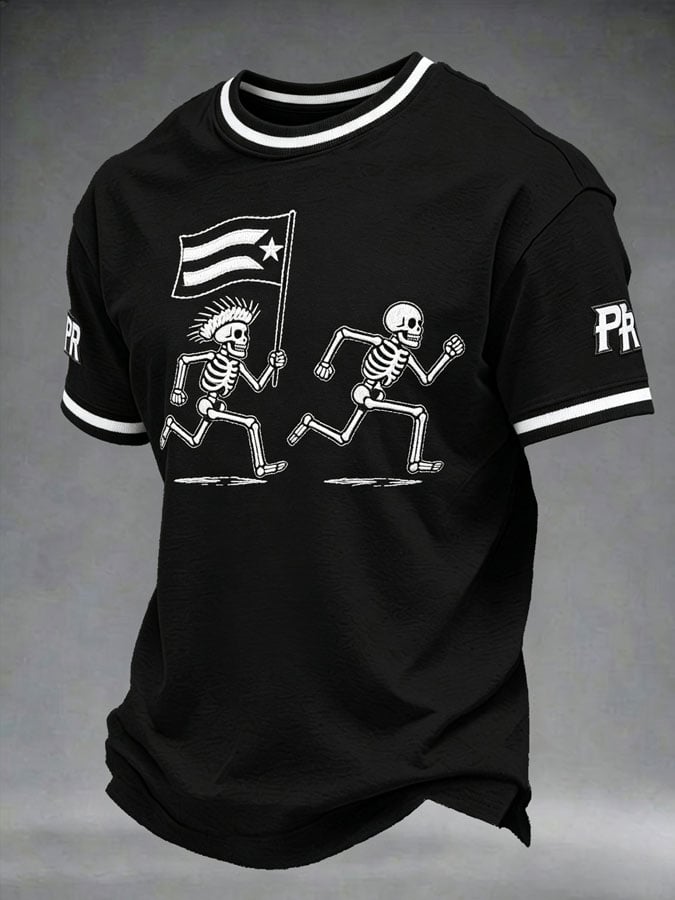 Men's Halloween In Puerto Rico Print T-Shirt