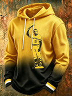 Men'S Puerto Rico Baseball Casual Printed Hoodie