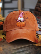 Women's casual autumn pink washed cotton hat