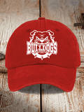 Bulldogs Football Printed Baseball Cap