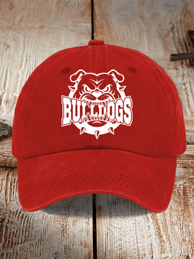 Bulldogs Football Printed Baseball Cap