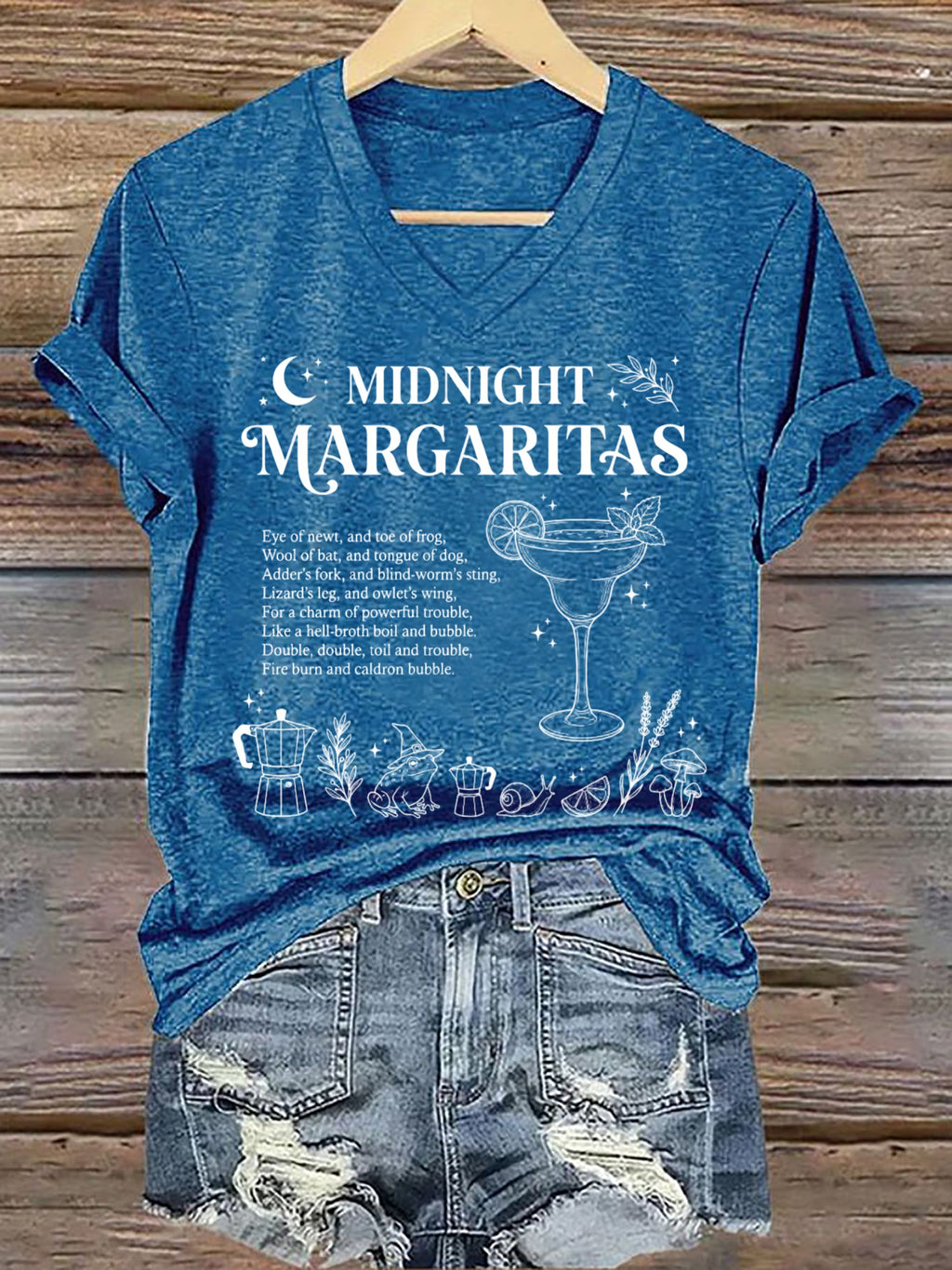 Women's Always Throw Spilled Salt Over Your Left Shoulder Print T-shirt
