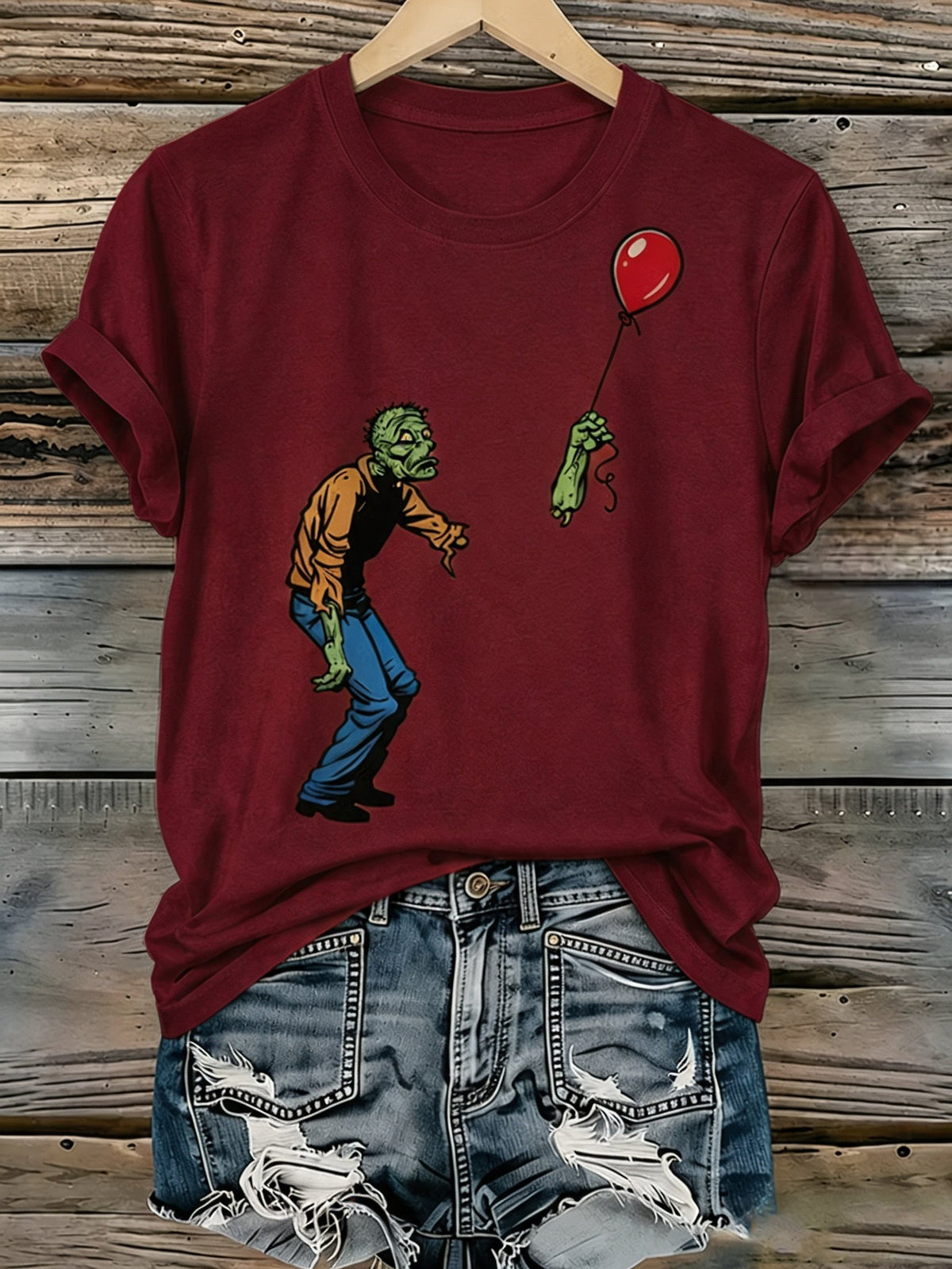 Women'S Halloween Printed Casual T-Shirt