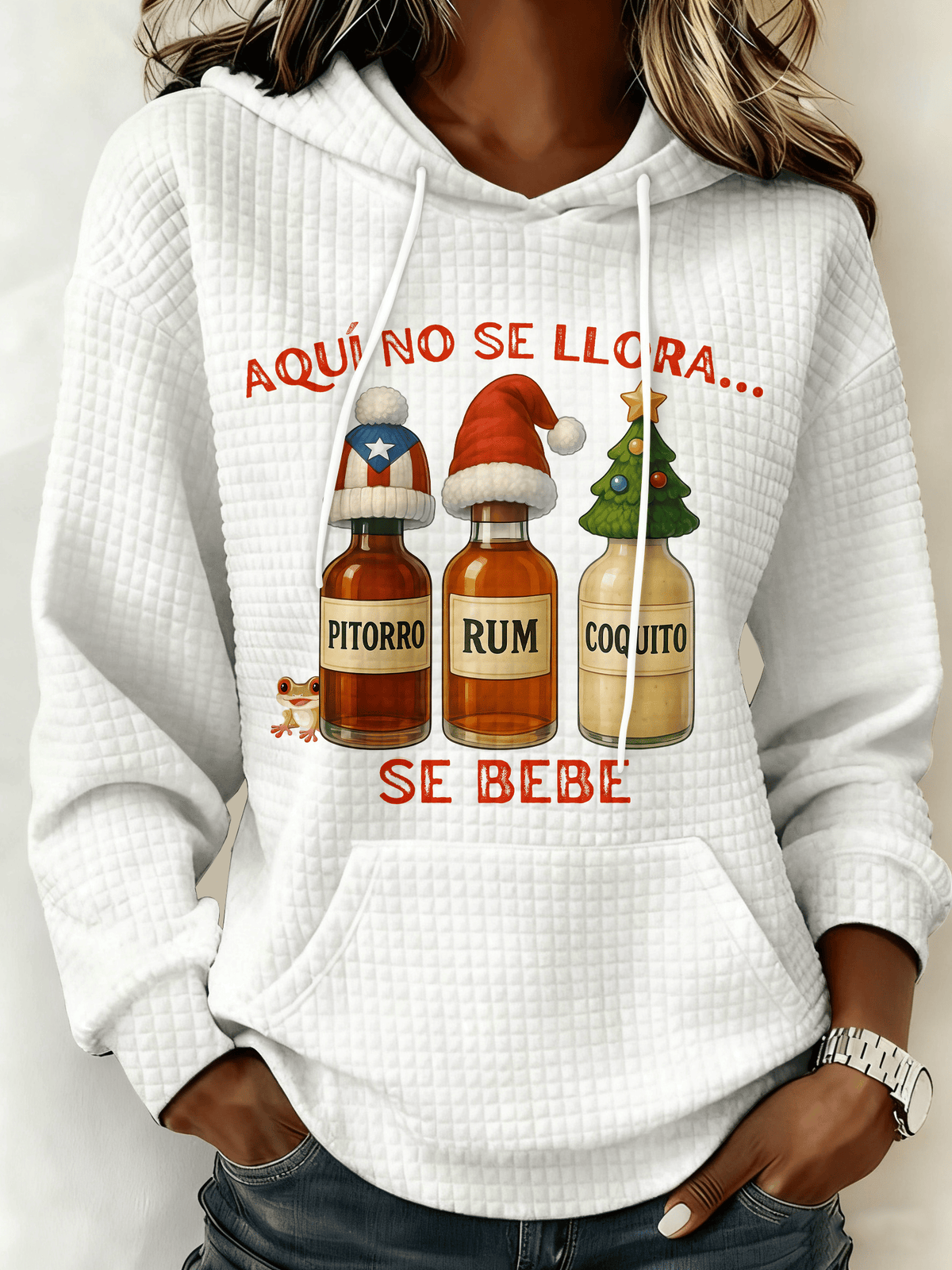 Puerto Rico Printed Hooded Sweatshirt