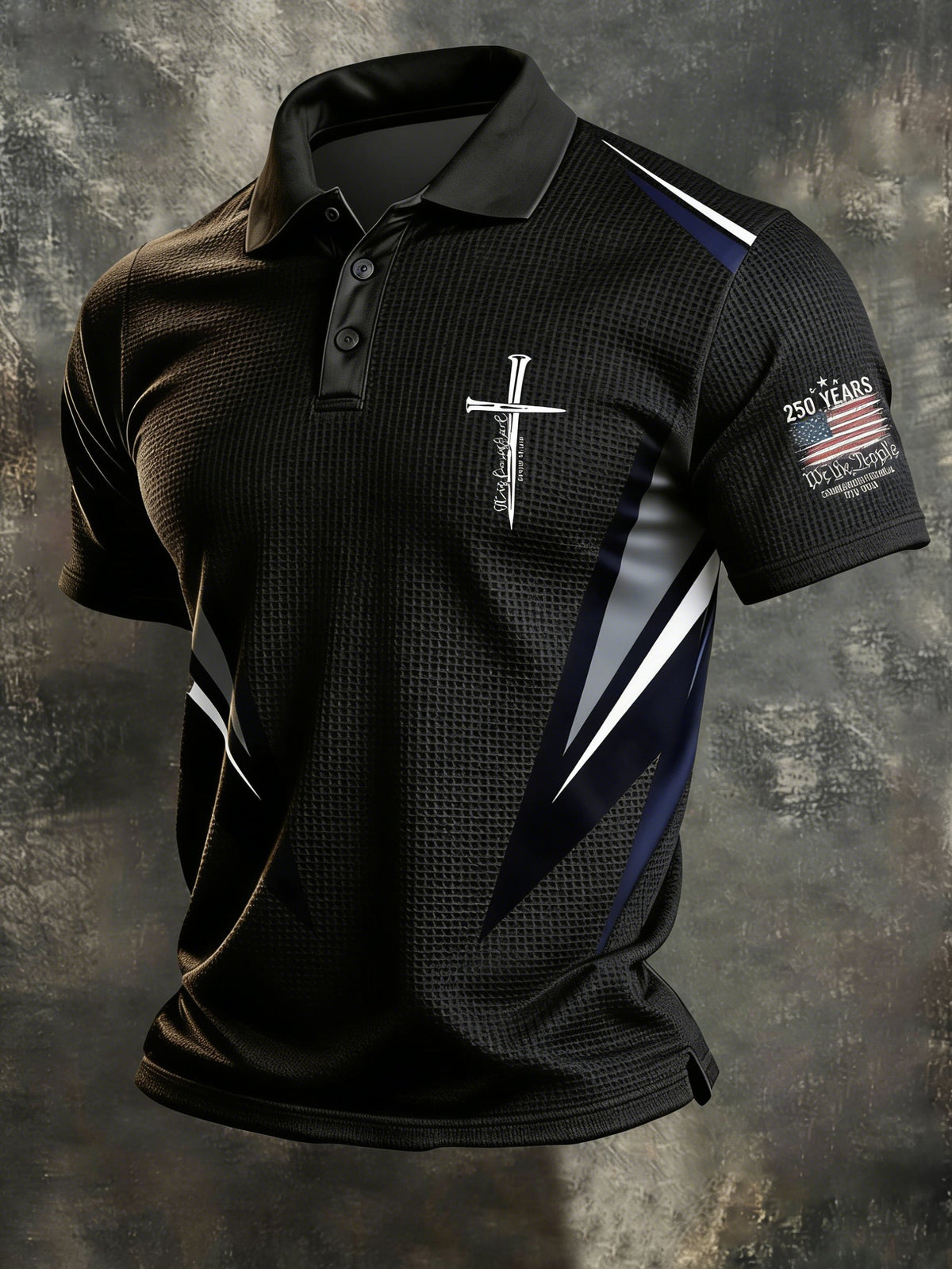Men's Faith-Print Polo Shirt