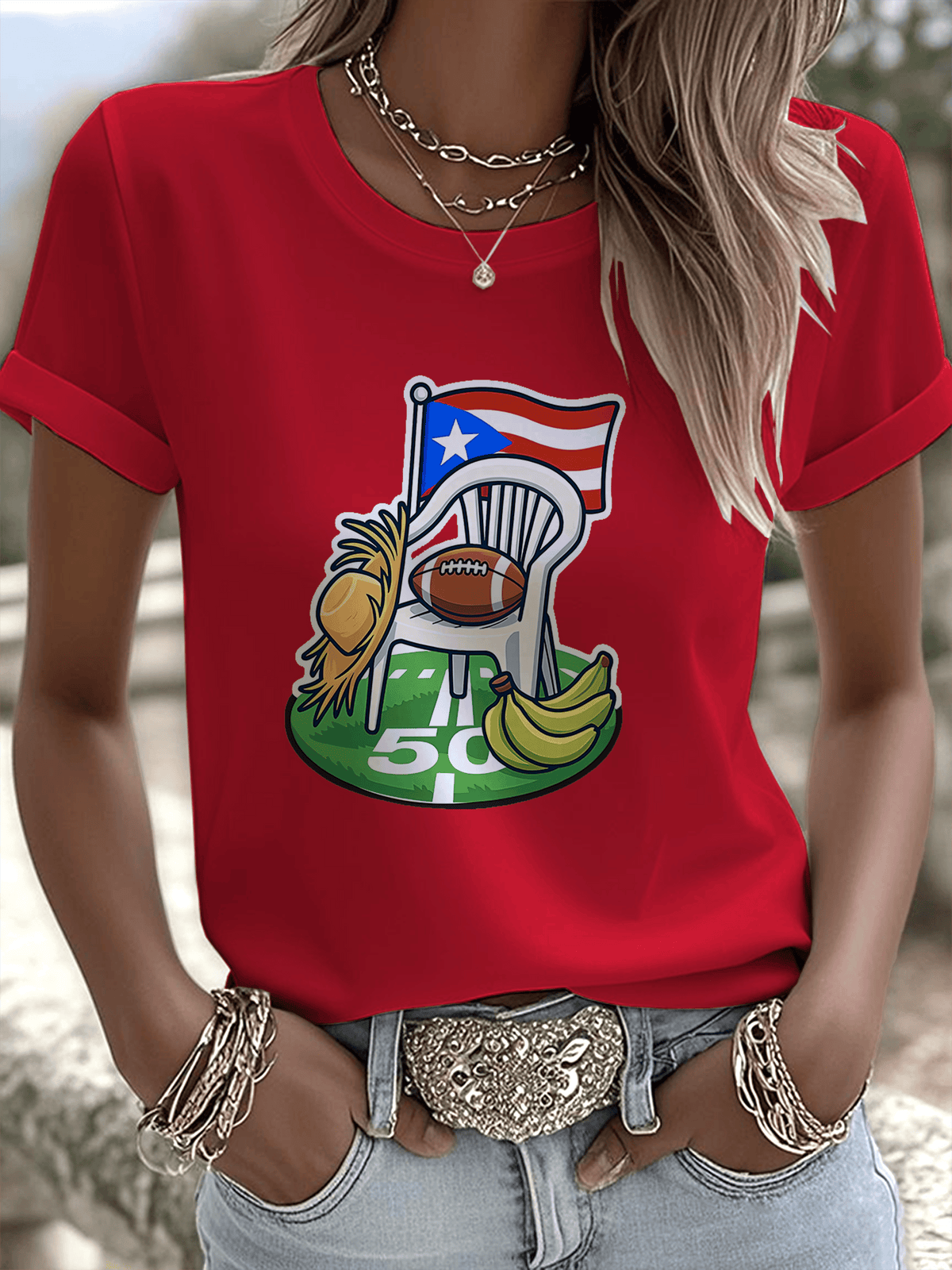 Puerto Rico Singer Benito Bowl Printed T-shirts