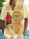 Men's Short Sleeves Print Casual Shirt