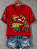 Women'S Puerto Rico Print T-Shirt