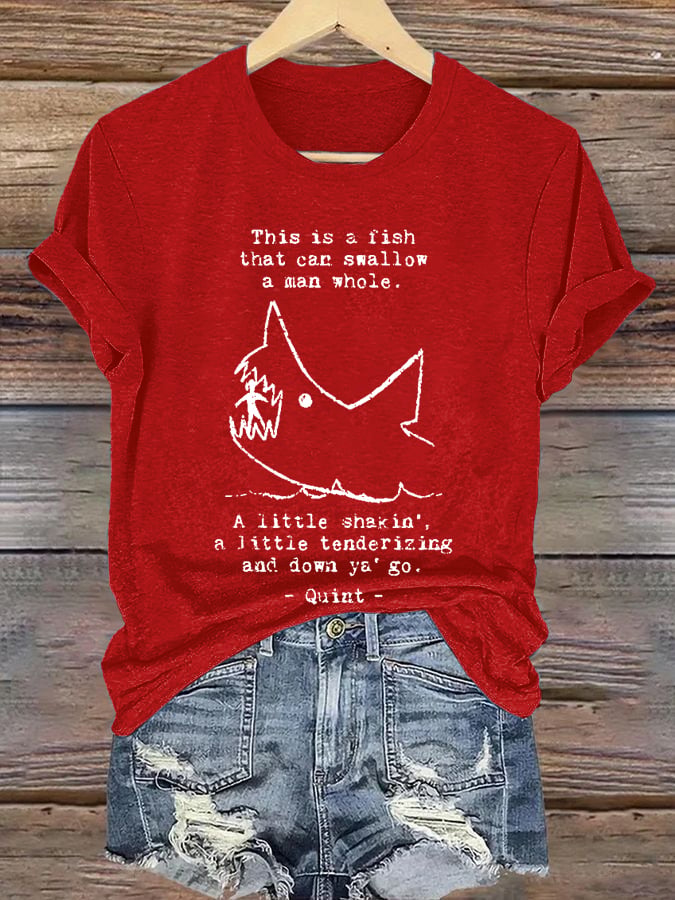 Women's Shark Amity 1975 Printed T-Shirts