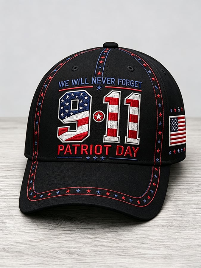 Unisex We Will Never Forget 9 11 Print Baseball Cap