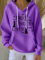 Women's Halloween Print Casual Hoodie