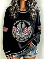 Women's Never Forget September 11 Print Top