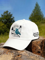 Retro Owls And The Wilderness Save The BWCA Save The Boundary Waters Print Baseball Cap