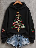 Women'S Casual Christmas Print Hoodie