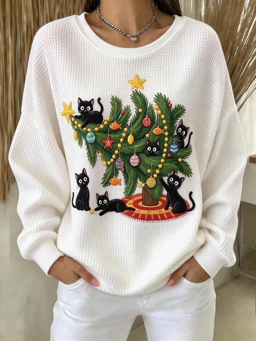 Women's Christmas Print Sweatshirt
