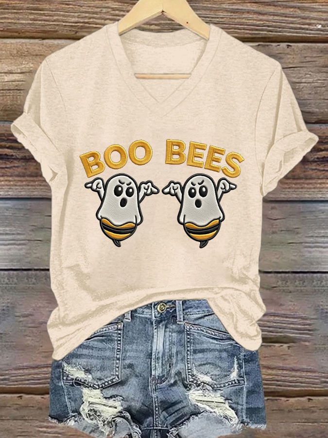 Women'S Casual Halloween Printed Short Sleeve T-Shirt