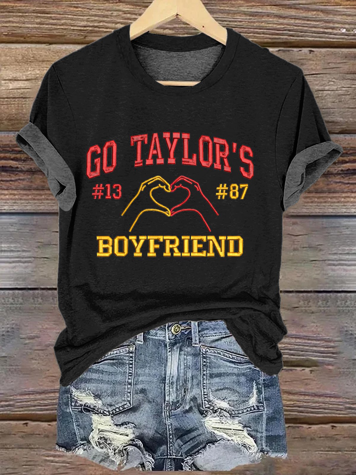 Women's Love Story Crew Neck Print T-shirt