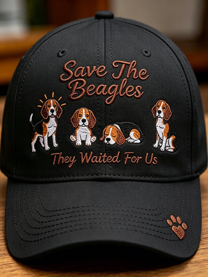 Unisex Save The Beagles They Waited For Us  Printed Art Printed Hat