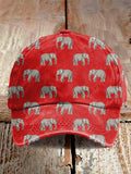 Women'S Casual Rugby Print Hat