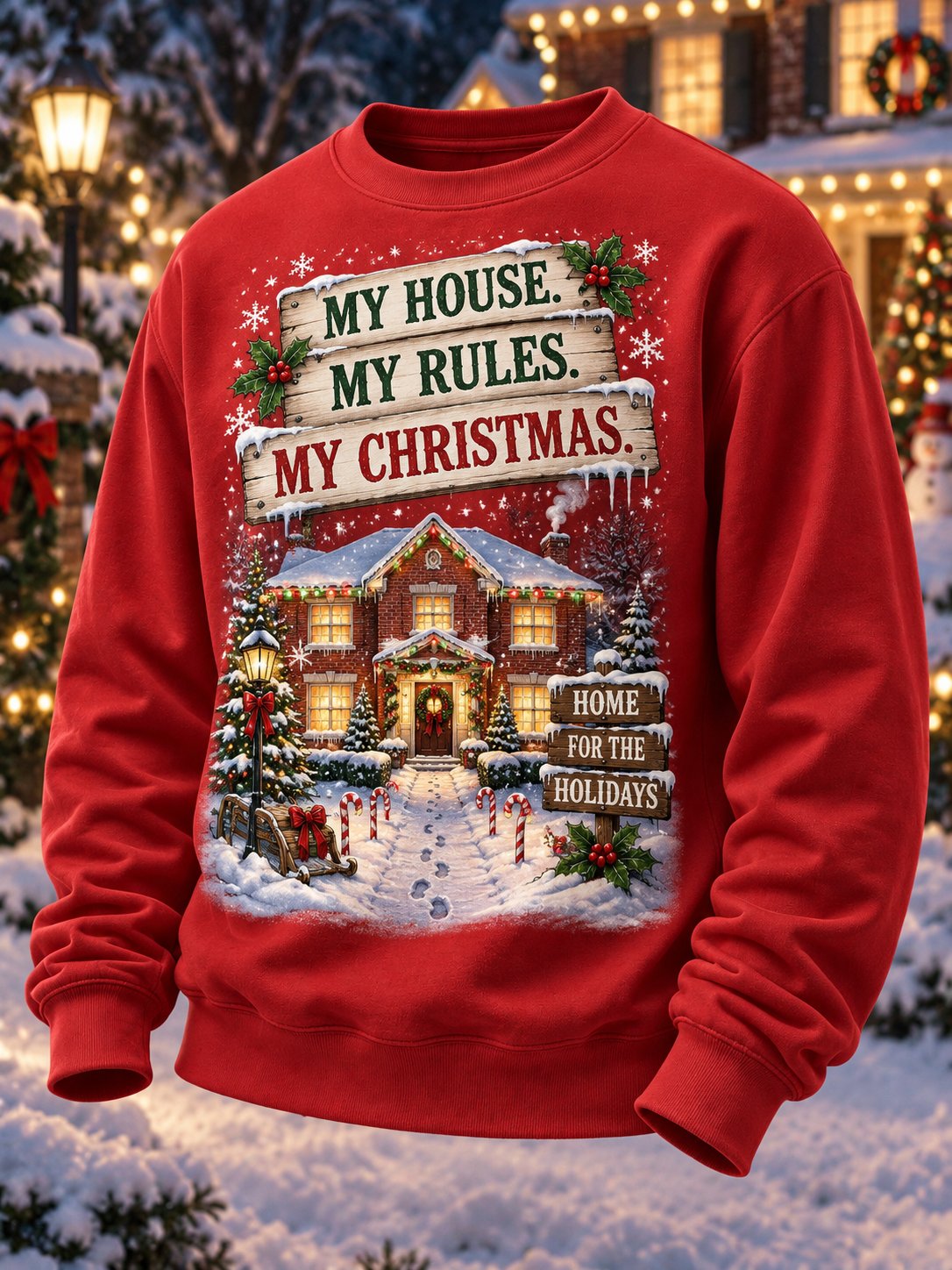 🔥🔥2nd 50% Off 🔥🔥Christmas Print men's Sweatshirt