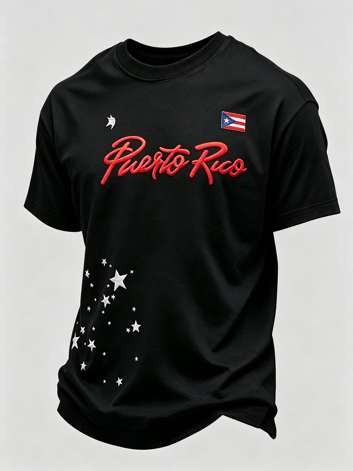 Men's Puerto Rico Print Casual T-shirt