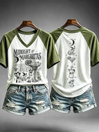 Women's Midnight Margaritas Print Casual T-shirt