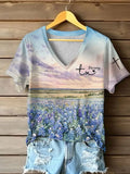 Women's Texas Landscape Painting T-Shirt