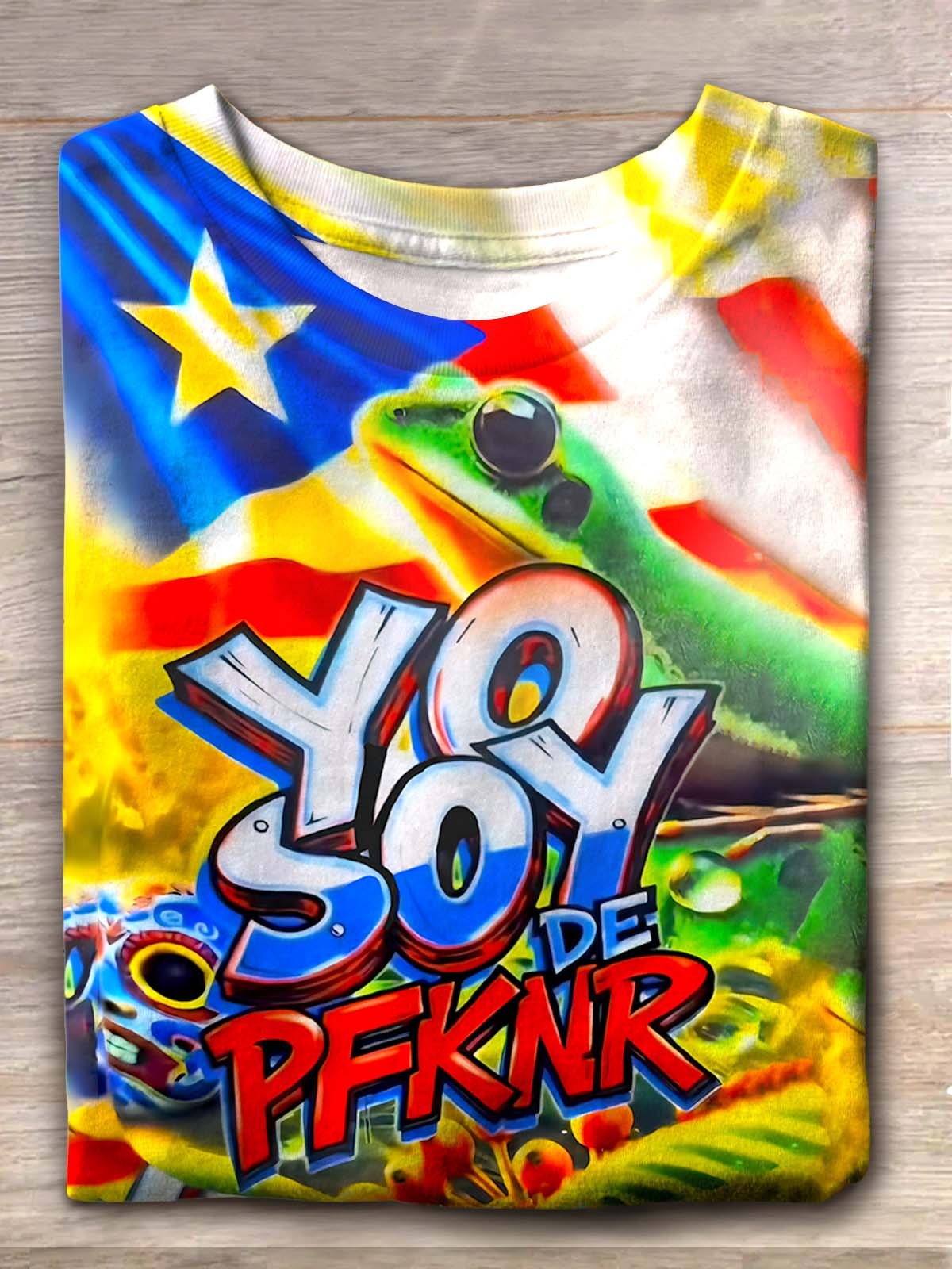 Puerto Rico Singer Printed Crew Neck T-shirt