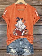 Women's Football Print Casual T-Shirt