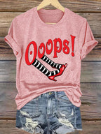 Women's Halloween Witch Printed Crew Neck T-Shirt