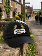 Retro Dungeon Lane Print Baseball Cap