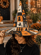 Quilted Halloween Art Witch Hat