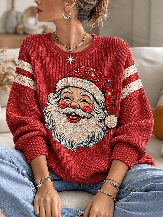 Women's Casual Print Knit Top