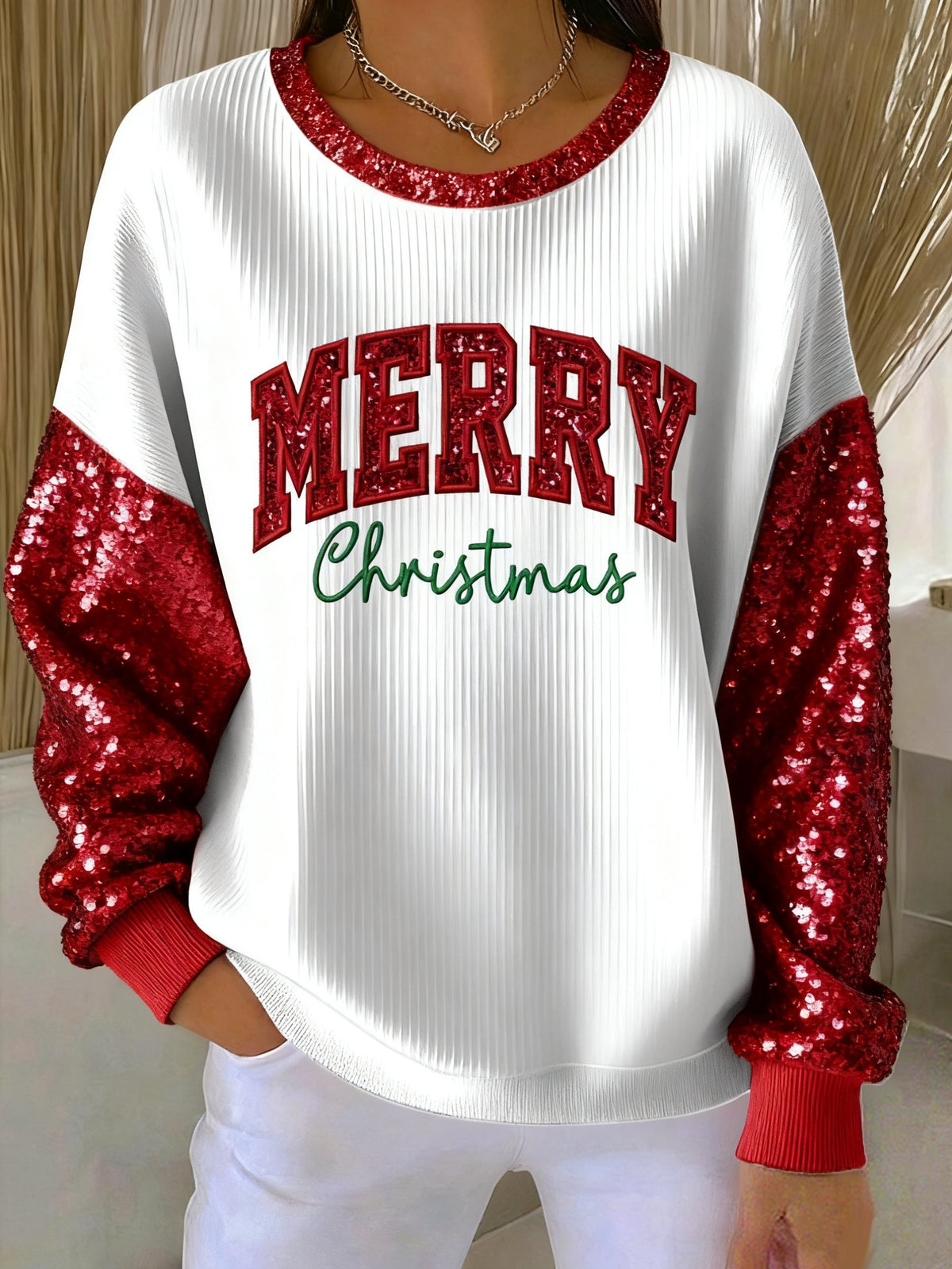 Women's Merry Christmas Print Casual Hoodie