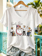 Women'S Puerto Rico Print T-Shirt