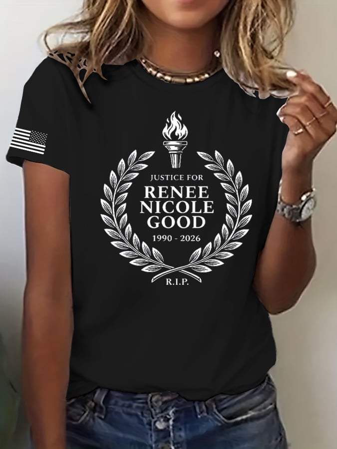 Women's trendy graphic print casual T-shirt