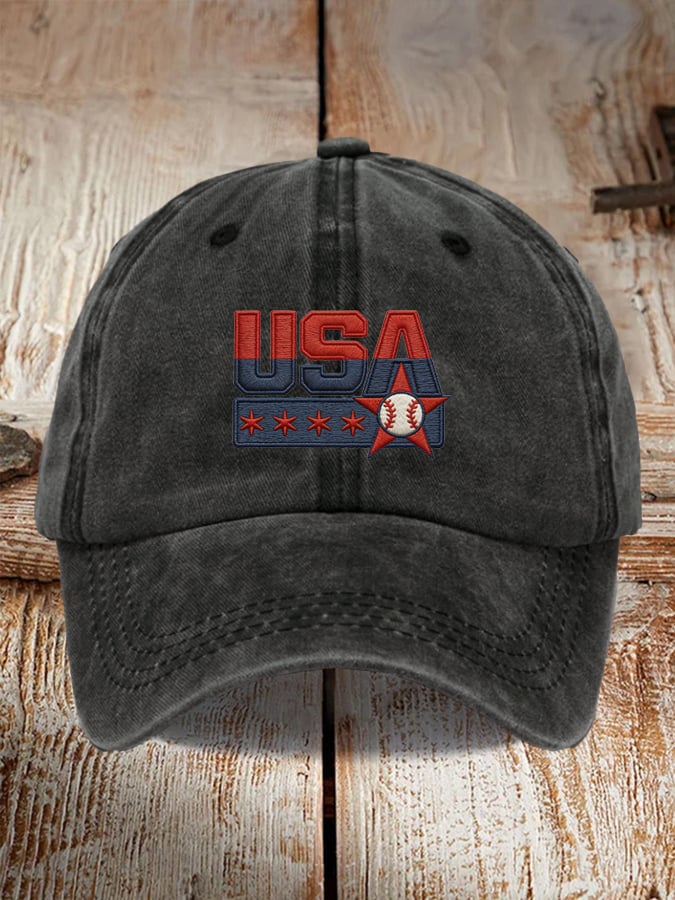 USA Baseball Print Baseball Cap