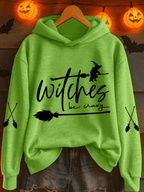 Women's Witch Be Crazy Heat Transfer Hood Sweatshirt