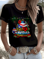 Puerto Rico Merry Christmas Printed T-shirts