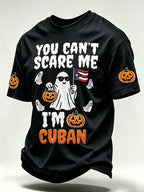 Men's Halloween In Puerto Rico Print T-Shirt