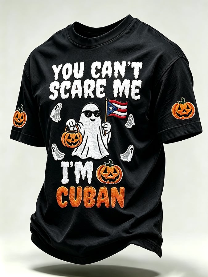 Men's Halloween In Puerto Rico Print T-Shirt