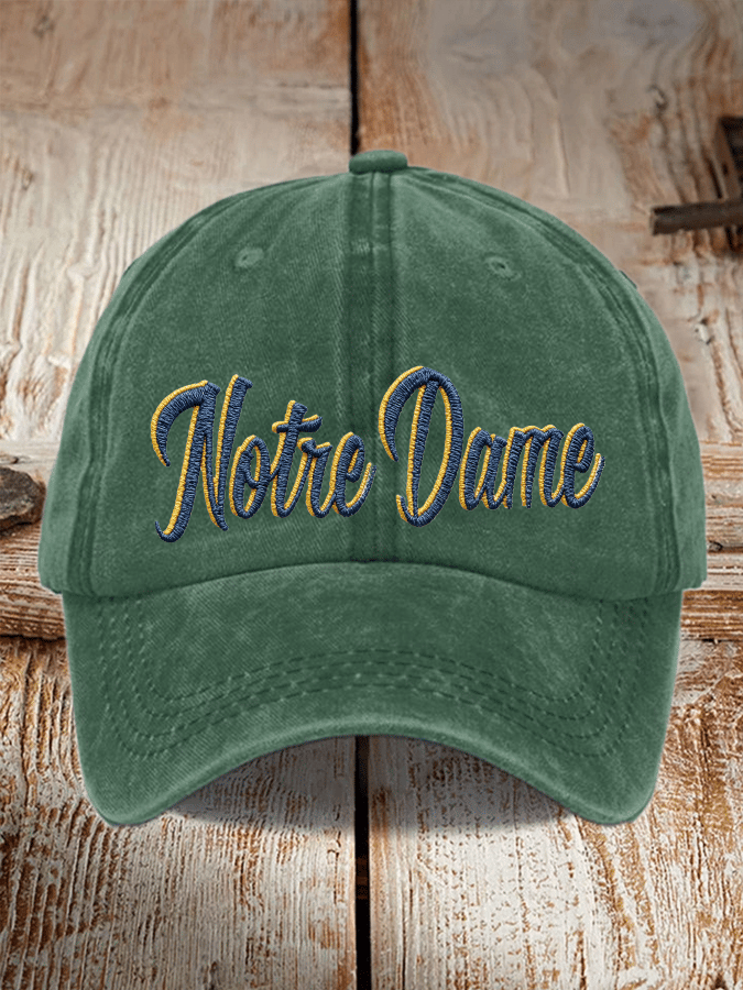 Tree Team Football Print Adjustable Baseball Cap