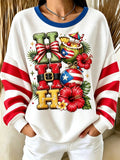 Women's Puerto Rico Christmas Print Casual Top