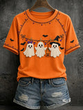 Women's Halloween Print T-Shirt