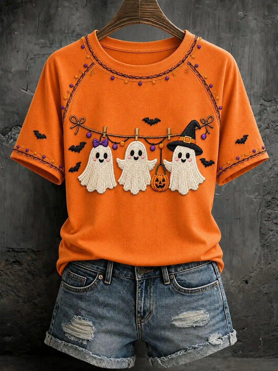 Women's Halloween Print T-Shirt